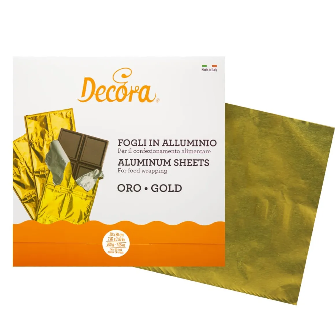 Aluminium Sheets Goud 20x20cm 150 stuks