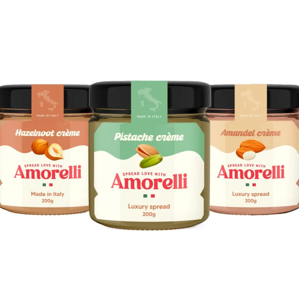 Amorelli Hazelnoot Spread 190g