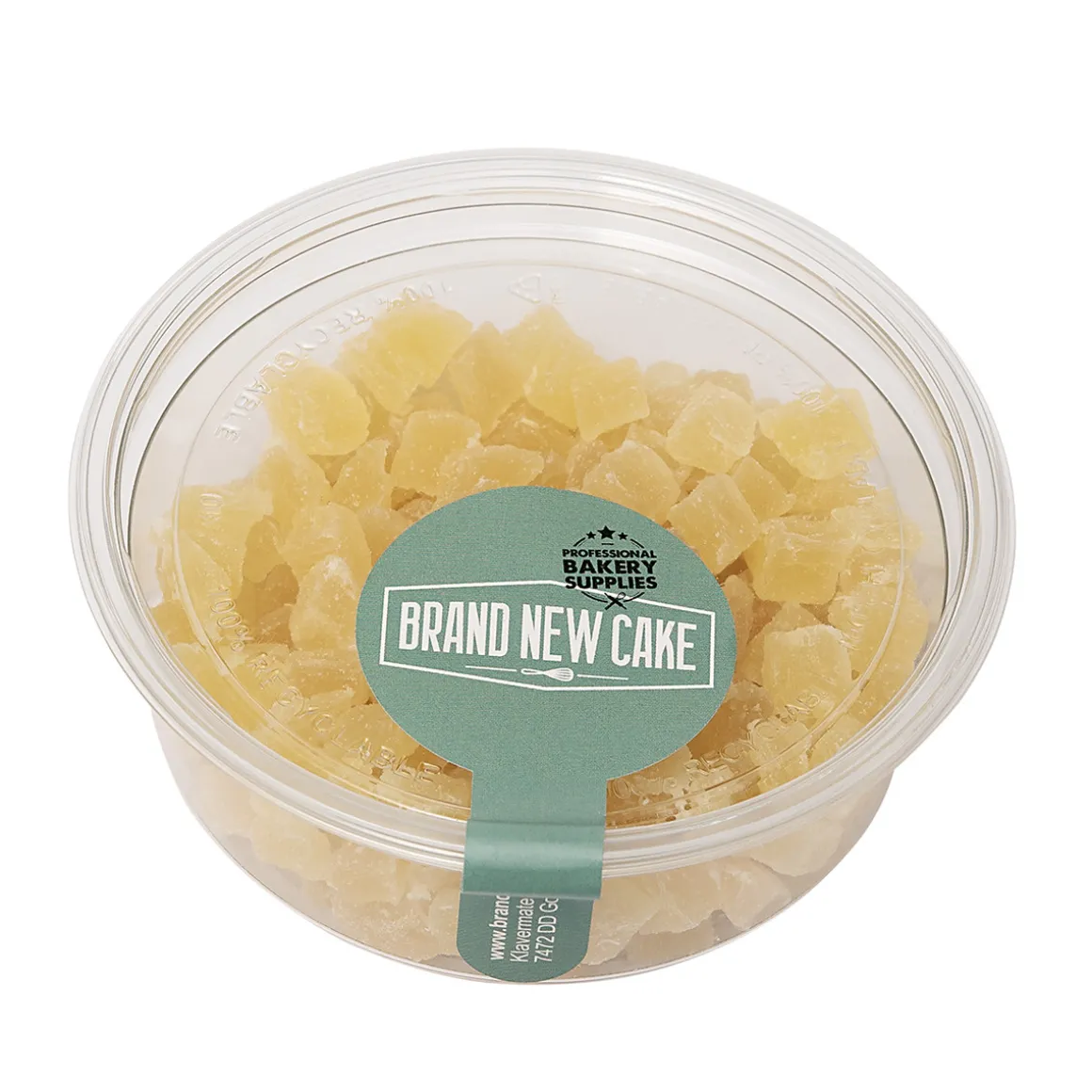 Ananas Blokjes Gekonfijt 140g