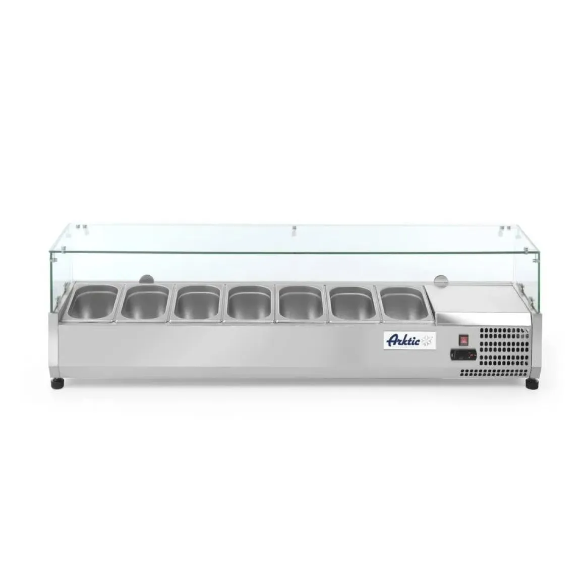 Arktic Opzetkoelvitrine met glas 7x GN 1/4