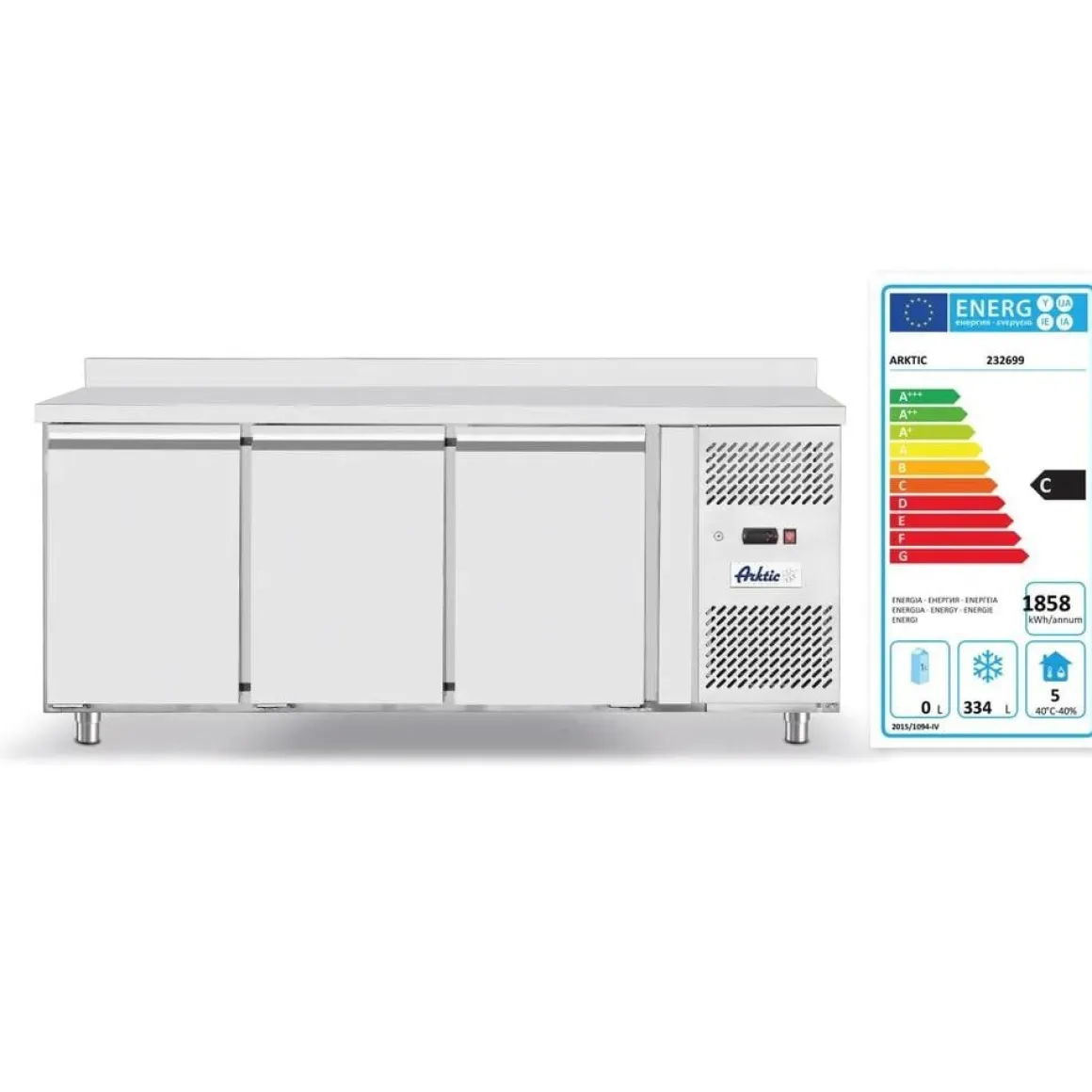 Arktic Vrieswerkbank met 3 deuren Profi Line 420L