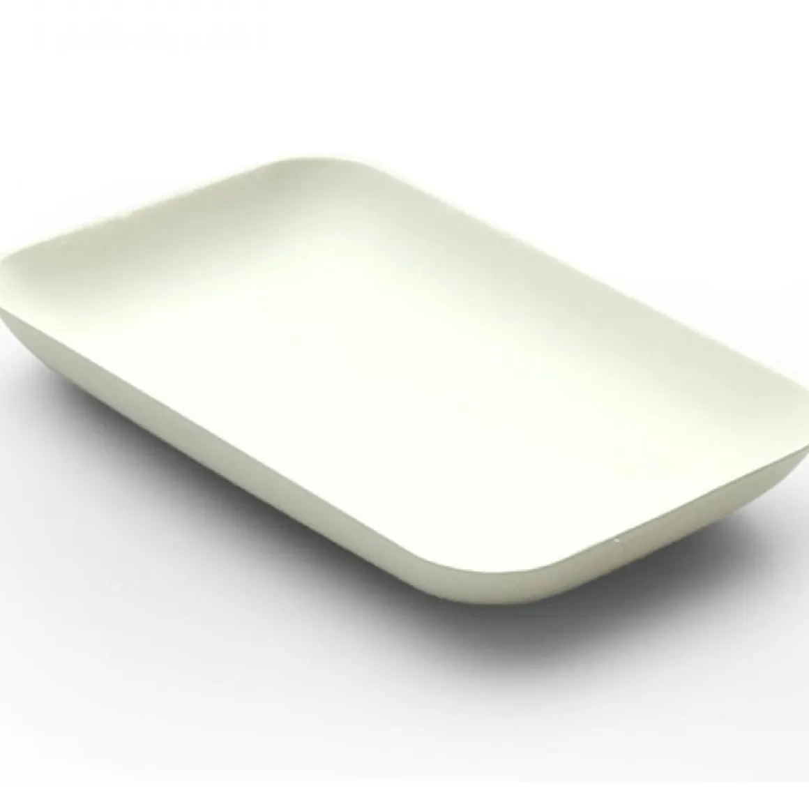 Bagastro Suikerriet Bord Rechthoek 12x8x1,5cm 40st.