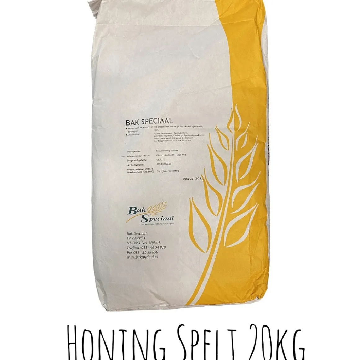 Bakspeciaal Honing Speltmix Broodmix 20kg