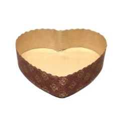 Bakvorm Karton Hart 13,3x13x3,5cm (per stuk)