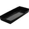 Bakvorm Karton Rechthoek Zwart 22x8x2,8cm (per stuk)