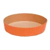 Bakvorm Karton Rond Ø15,5x3,5cm Oranje (per stuk)