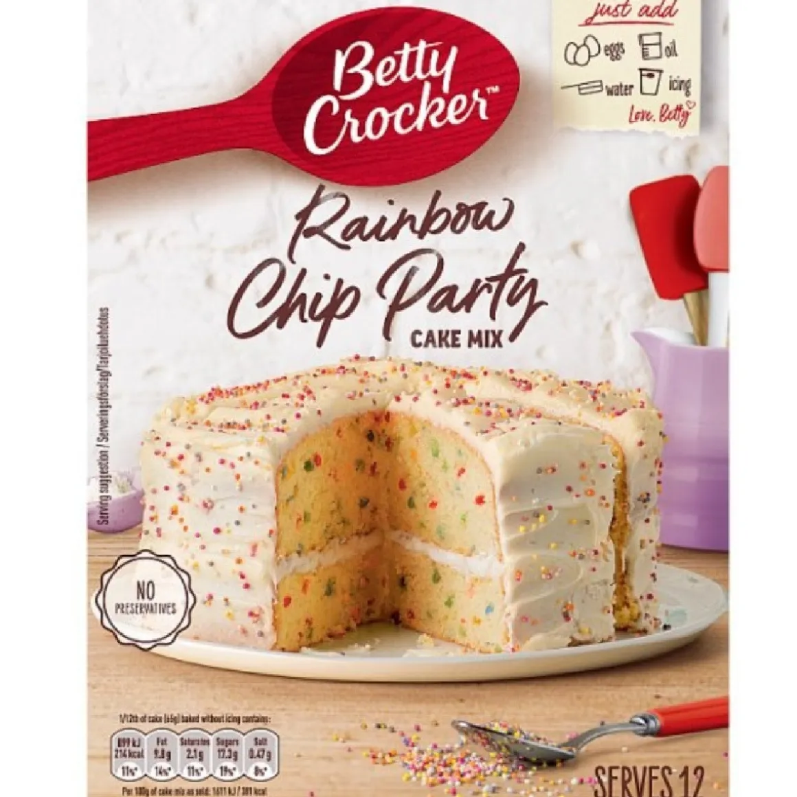 Betty Crocker Rainbow Chip Cake Mix 425g