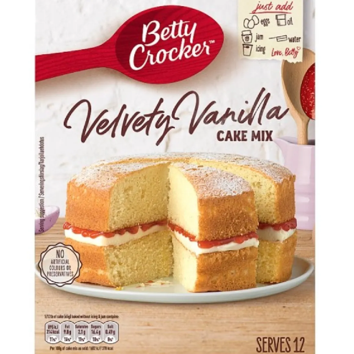 Betty Crocker Vanille Cakemix 425g