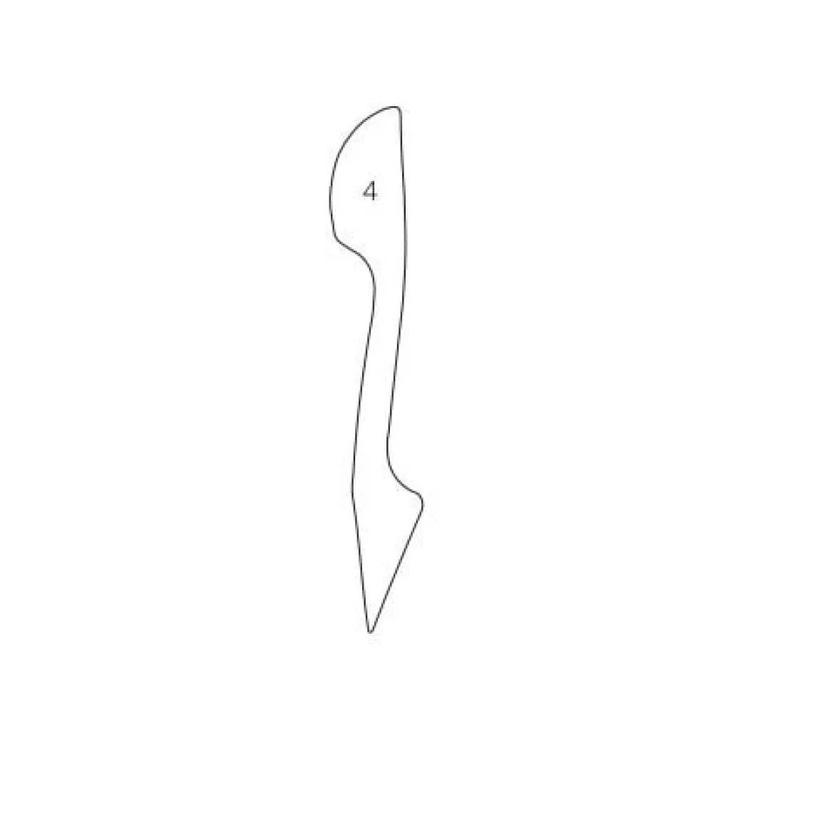 Boetseerstaafje model #4