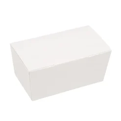 Bonbondoosje Wit Glans -375 gram- 25 stuks**