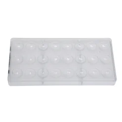 Bonbonvorm Chocolate World Bol Facet (24x) 25x12mm