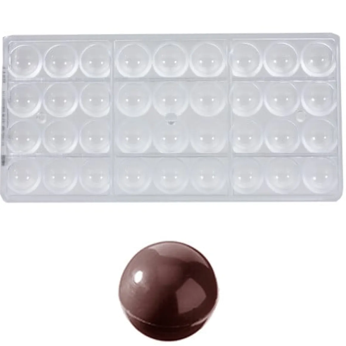 Bonbonvorm Chocolate World Bol (36x) Ø25mm