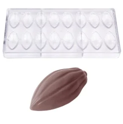 Bonbonvorm Chocolate World Cacaoboon (16x) 50x24x12mm