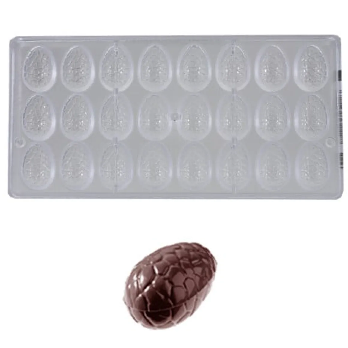 Bonbonvorm Chocolate World Ei Kroko (24x) 35x23x12 mm