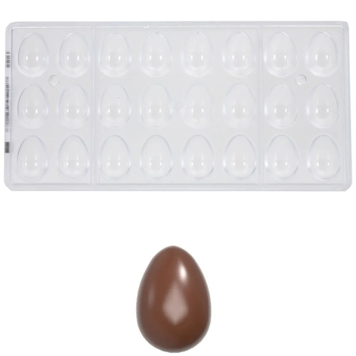 Bonbonvorm Chocolate World Glad Ei (24x) 32x22x11mm