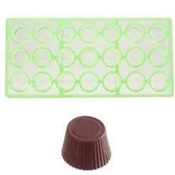 Bonbonvorm Chocolate World GL Cuvette Rond (21x) 30x19mm**