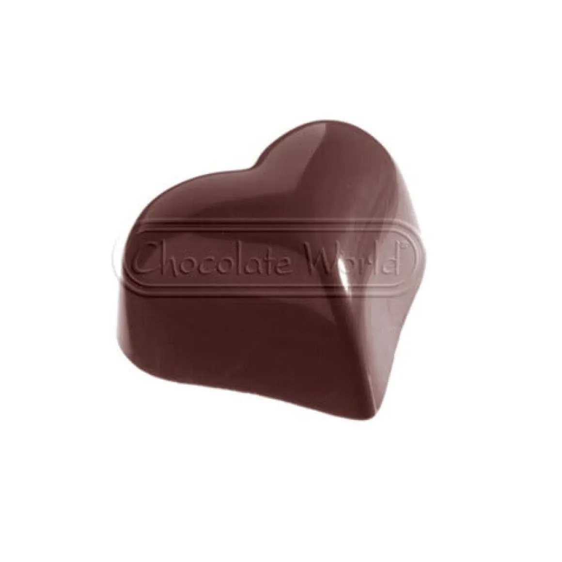 Bonbonvorm Chocolate World Hartje klein (28x) 31x27x17 mm