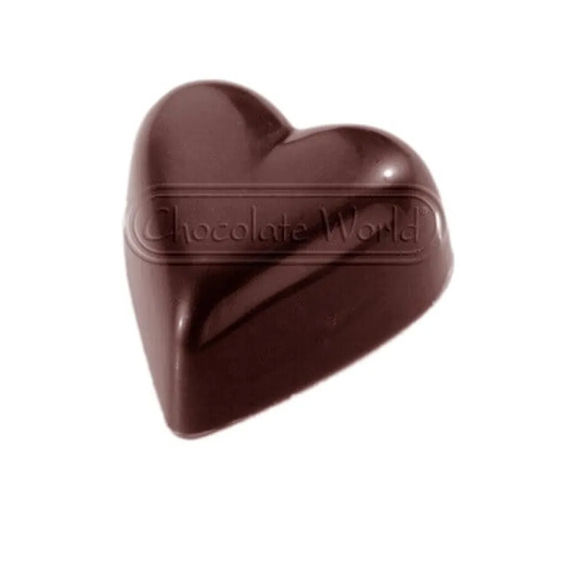 Bonbonvorm Chocolate World Hart (24x) 33x31x15 mm