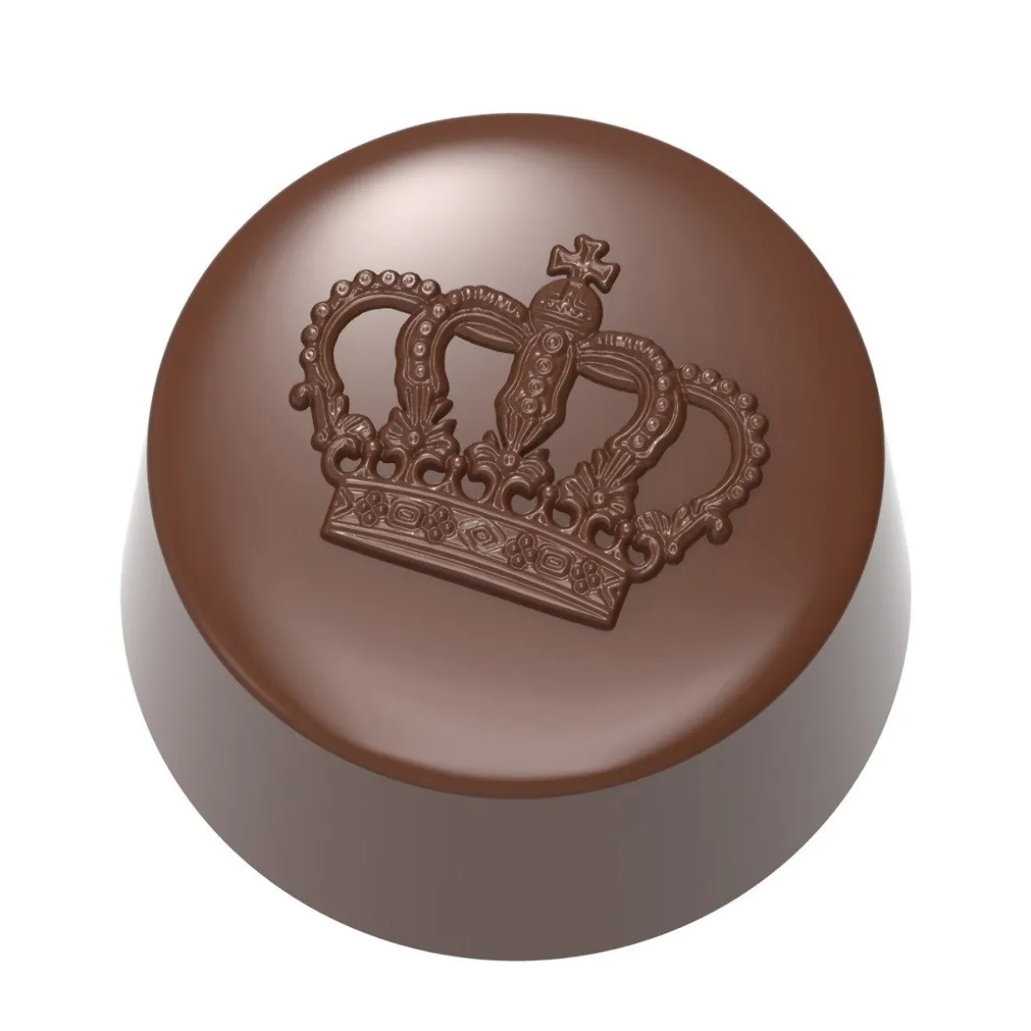 Bonbonvorm Chocolate World Praline Kroon (21x) Ø30,5x16mm