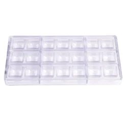 Bonbonvorm Chocolate World Ronde Kubus (21x) 27x19mm**