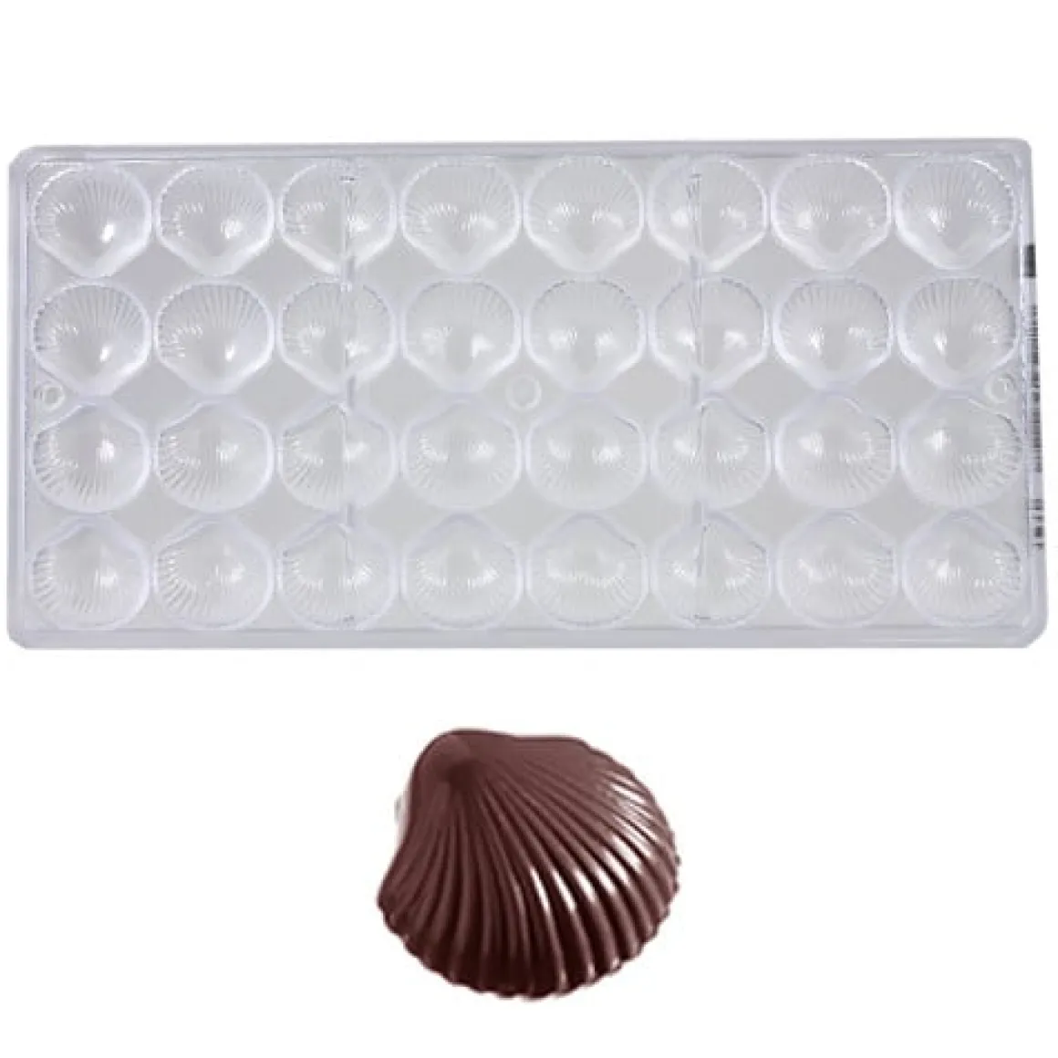 Bonbonvorm Chocolate World Sint Jacobsschelp (32x)28x30x9mm