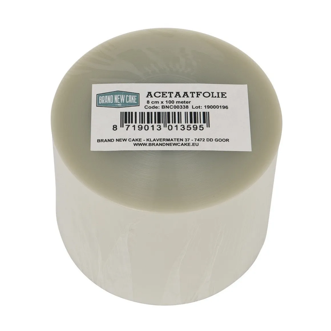 BrandNewCake Acetaatfolie rol 8 cm x 100 m