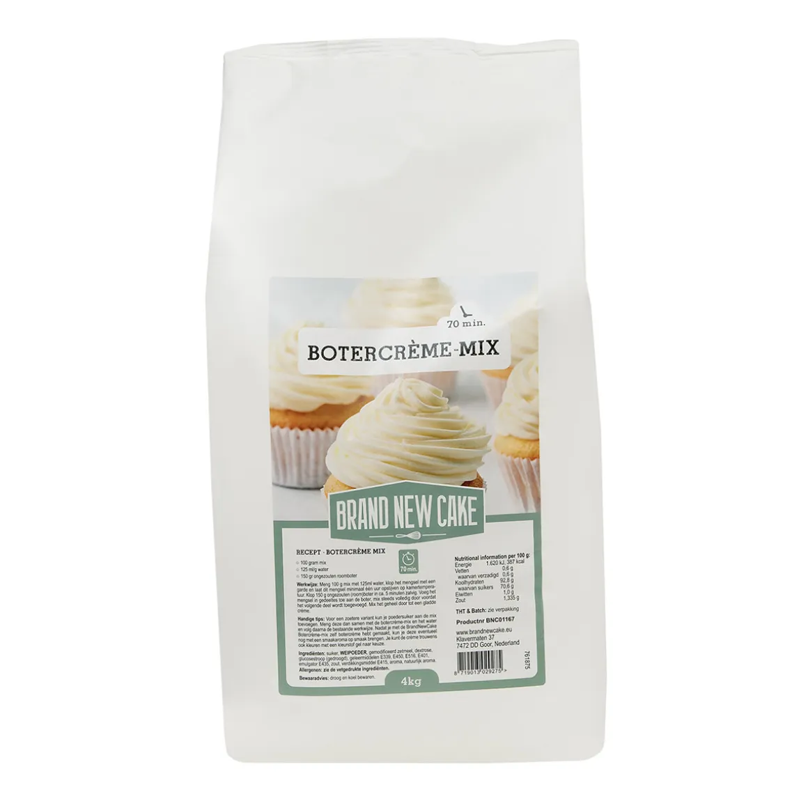 BrandNewCake Botercrème mix 4kg