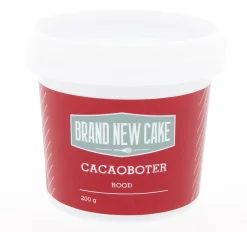 BrandNewCake Cacaoboter gekleurd Rood 200g