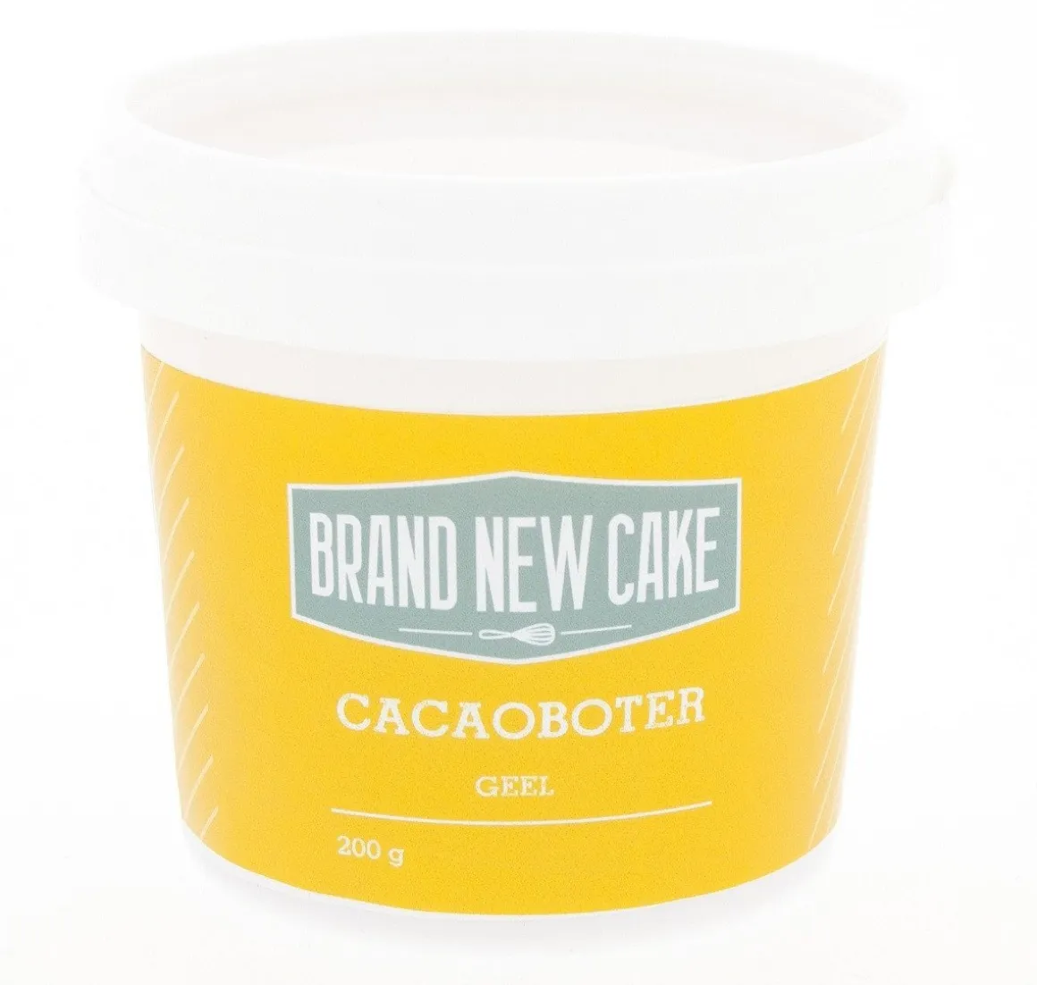 BrandNewCake Cacaoboter gekleurd Geel 200g