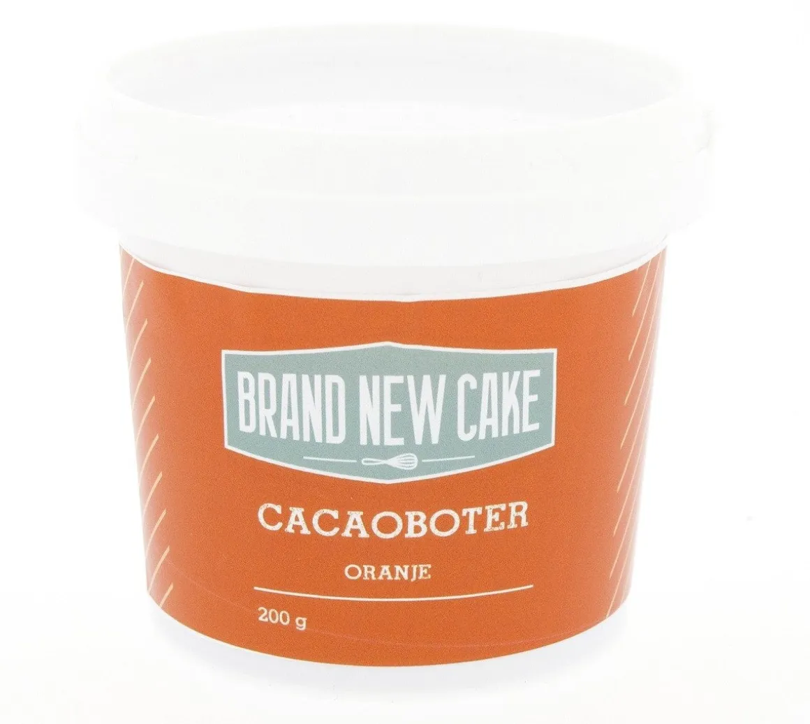 BrandNewCake Cacaoboter gekleurd Oranje 200g