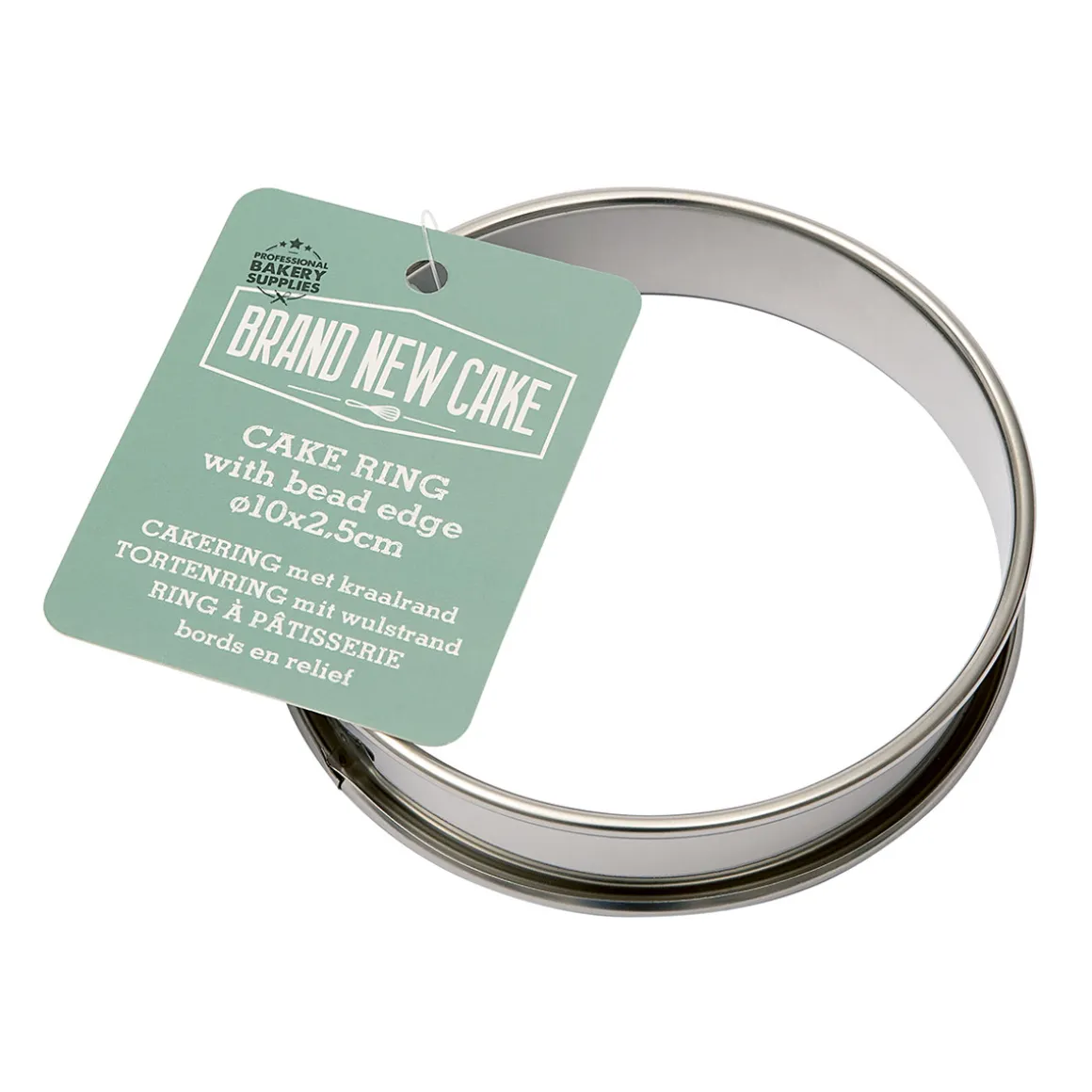 BrandNewCake Cakering met Kraalrand Ø10x2,5cm