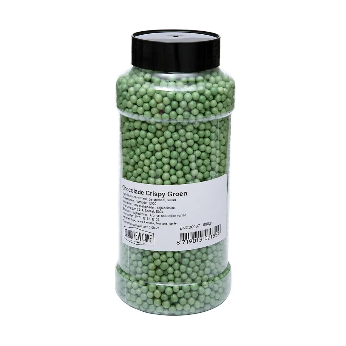 BrandNewCake Chocolade Crispy Parels Groen 190g