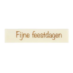 BrandNewCake Chocoladedecoratie Fijne Feestdagen Wit 120st