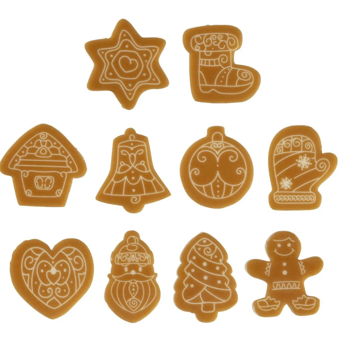 BrandNewCake Chocoladedecoratie Kerst Assortiment 140st