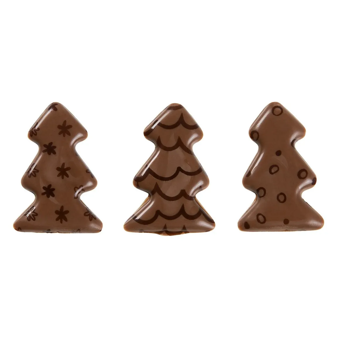 BrandNewCake Chocoladedecoratie Kerstbomen 96st