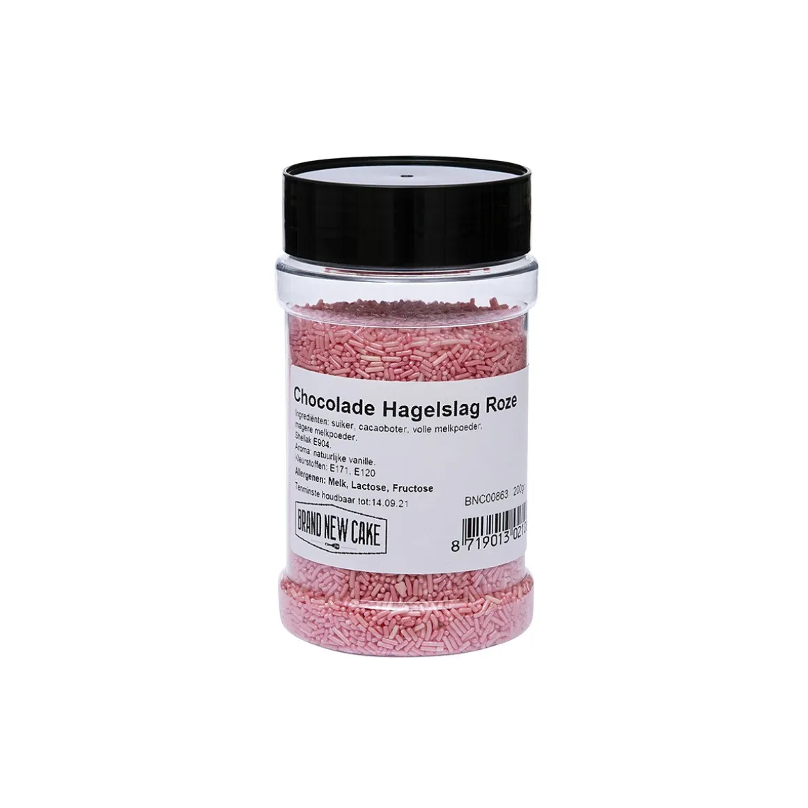 BrandNewCake Chocolade Hagelslag Roze 200g