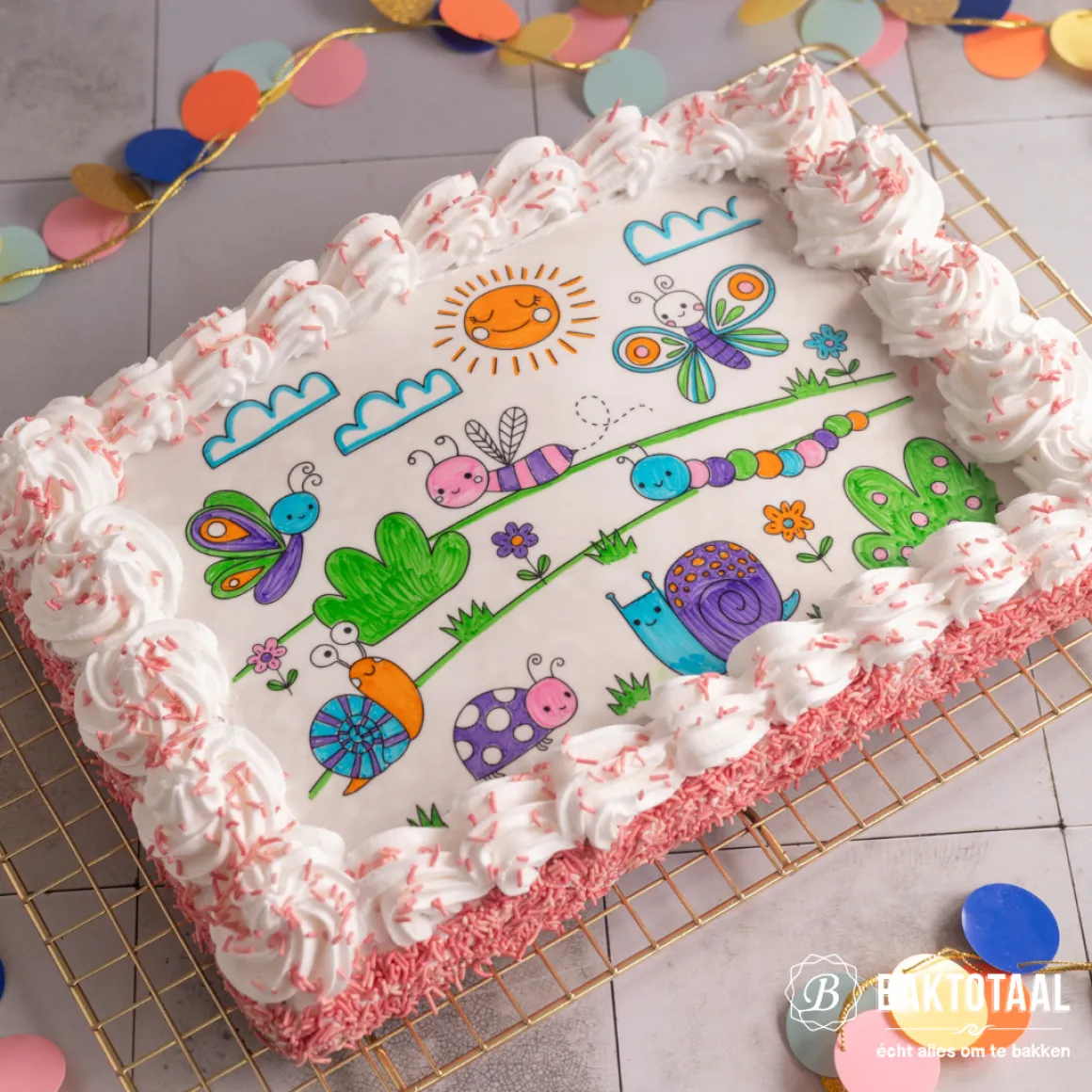 BrandNewCake Chocolade Hagelslag Roze 200g
