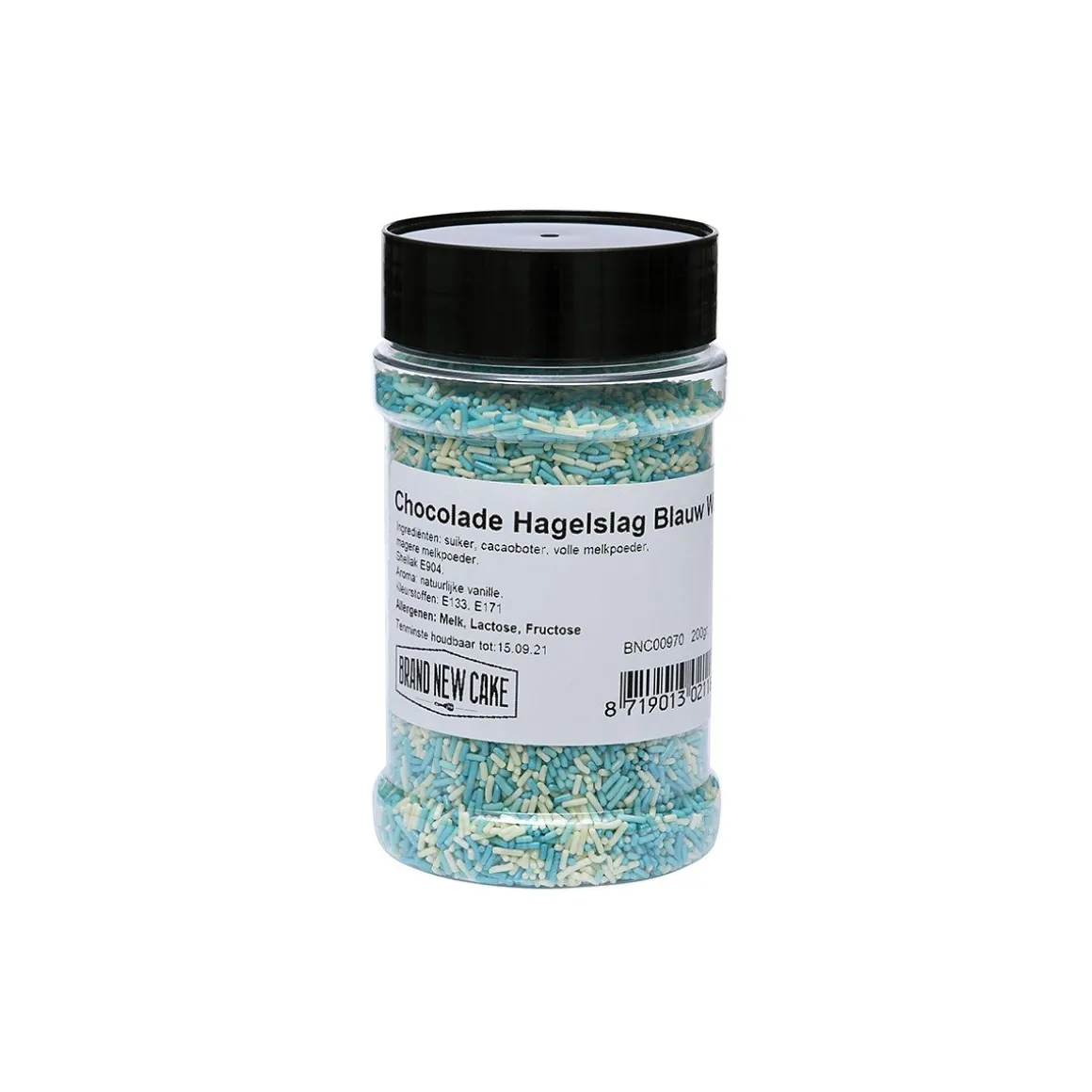 BrandNewCake Chocolade Hagelslag Blauw/Wit 200g