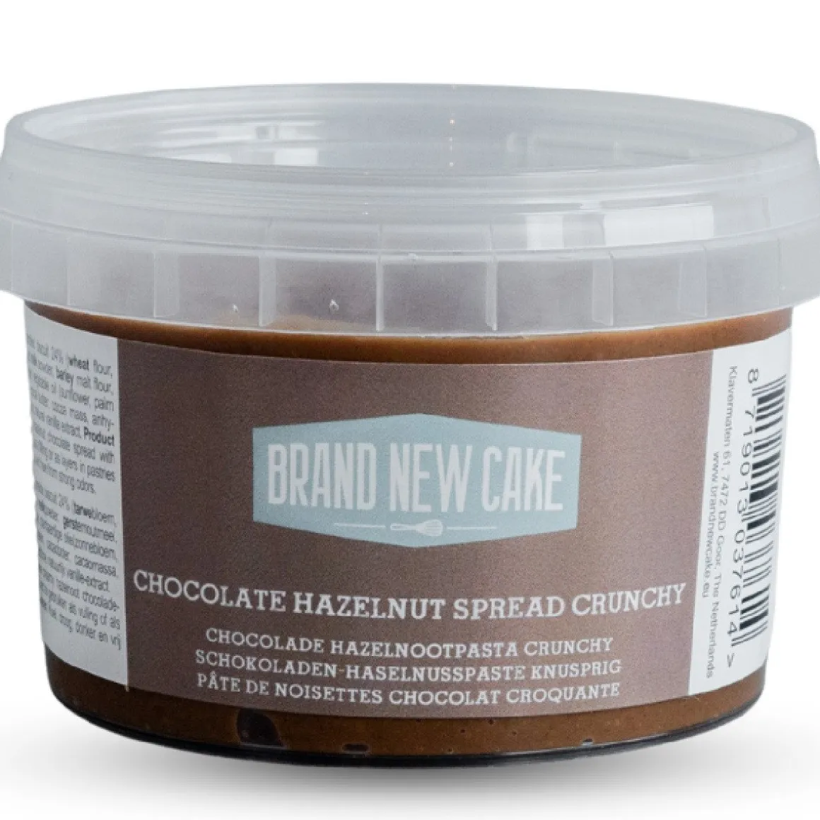 BrandNewCake Chocolade Hazelnootpasta Crunchy 260g**