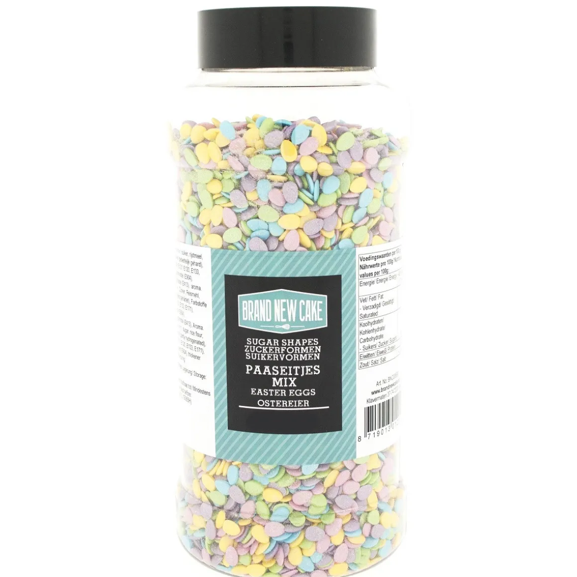 BrandNewCake Confetti Ei Vormpjes 500gr.