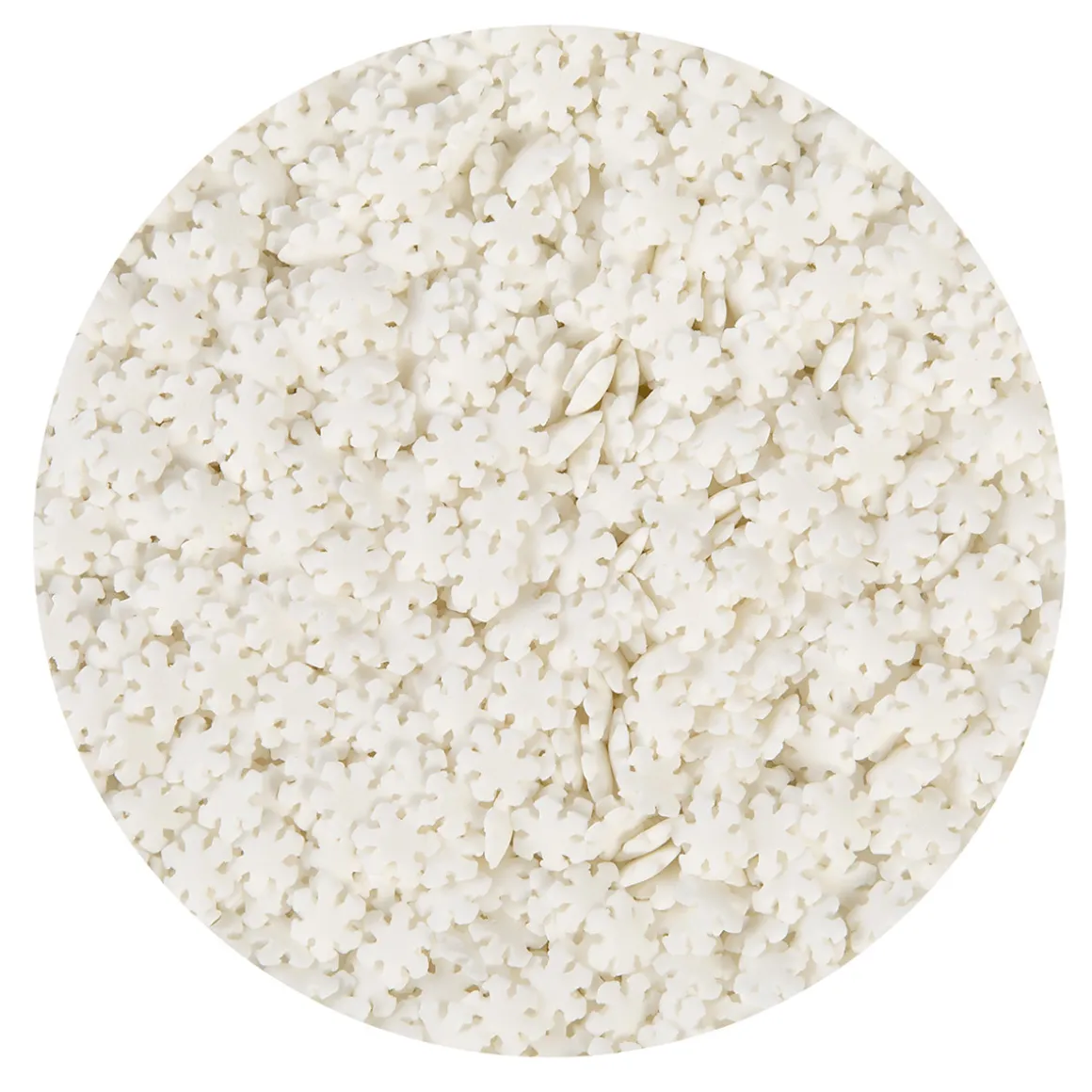 BrandNewCake Confetti Sneeuwvlokken Wit 500gr.