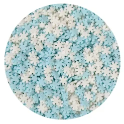BrandNewCake Confetti Sneeuwvlokken Blauw/Wit 500gr.