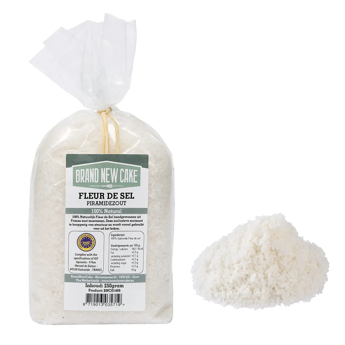 BrandNewCake Fleur de Sel (piramidezout) 250gr**