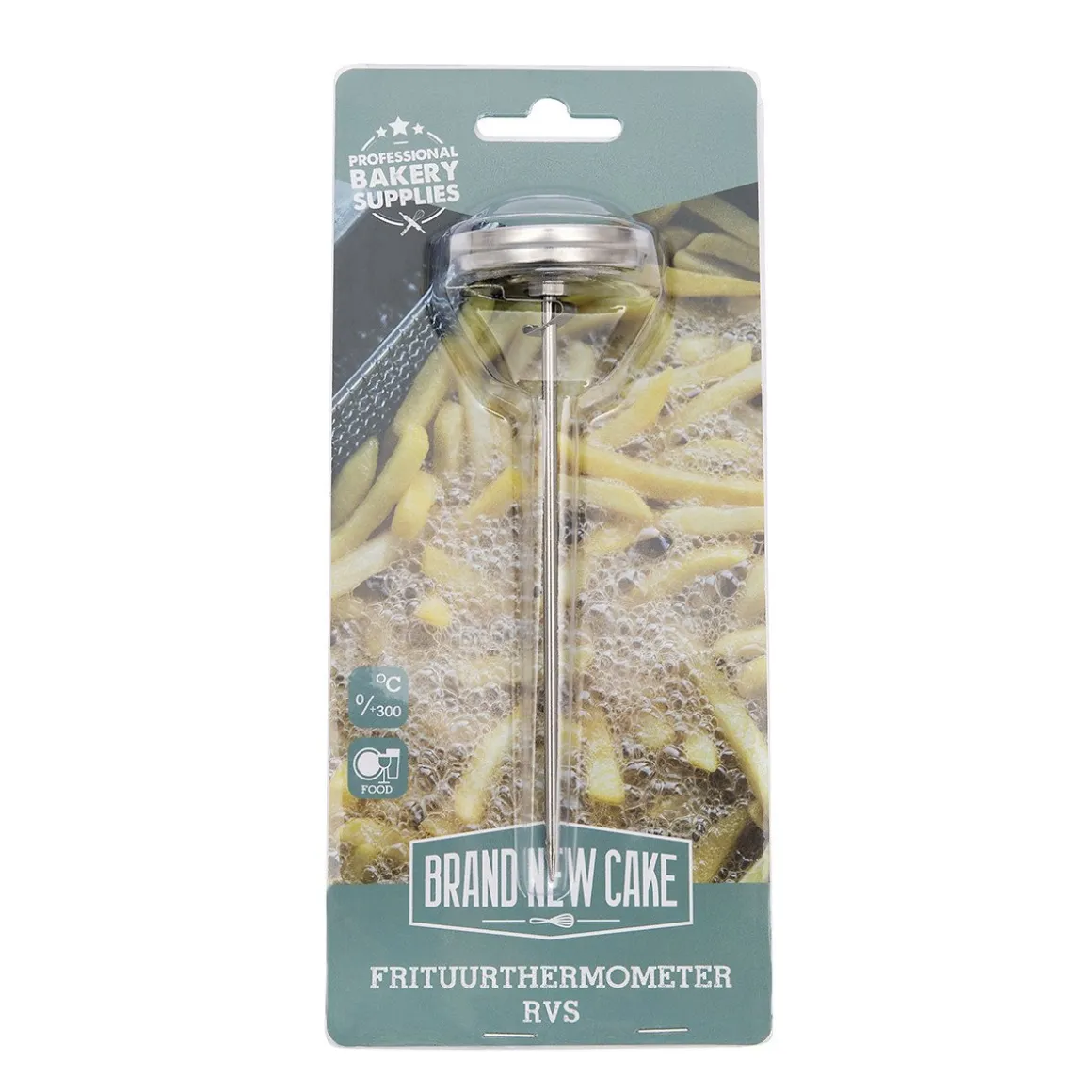 BrandNewCake Frituurthermometer RVS 0 tot +300°C