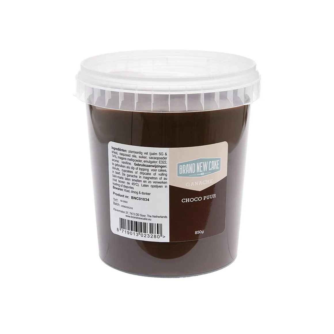 BrandNewCake Ganache Choco Puur 850g
