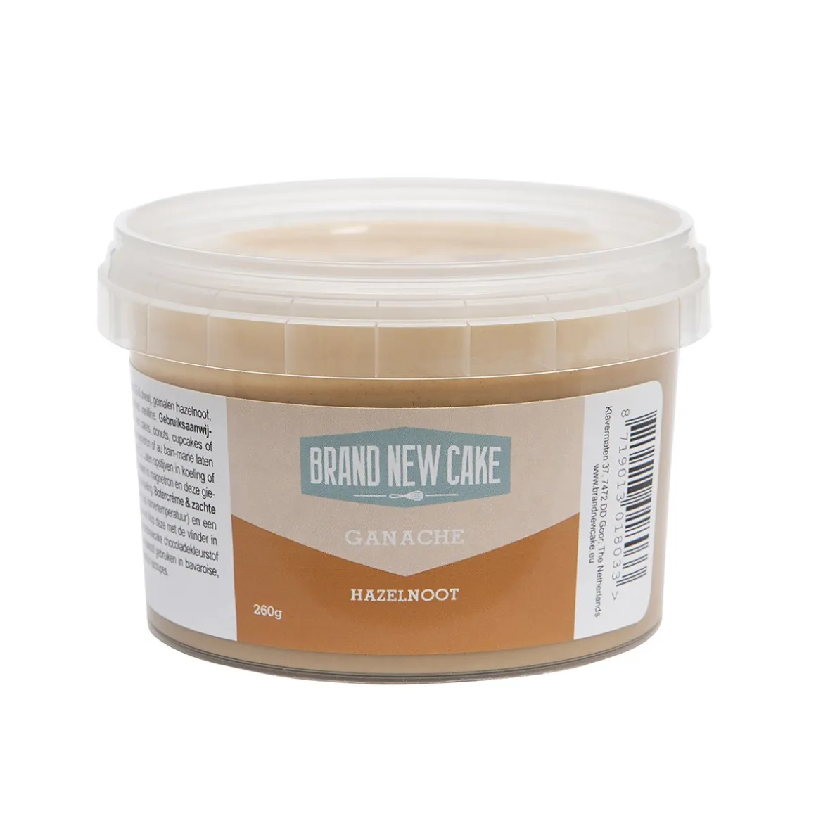 BrandNewCake Ganache Hazelnoot 260g
