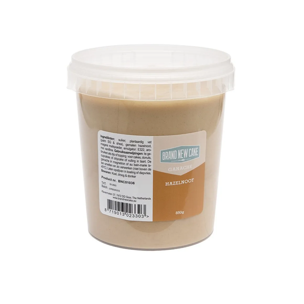 BrandNewCake Ganache Hazelnoot 850g