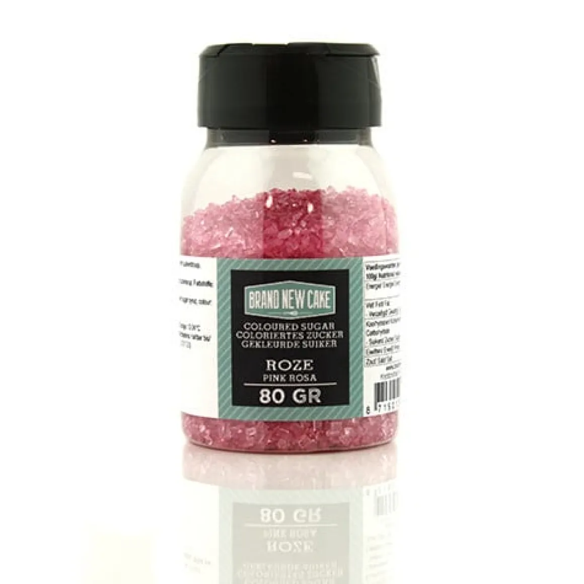 BrandNewCake Gekleurde Suiker Roze 80gr.