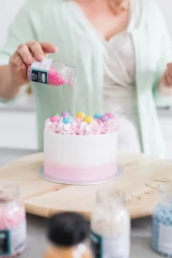 BrandNewCake Gekleurde Suiker Roze 80gr.