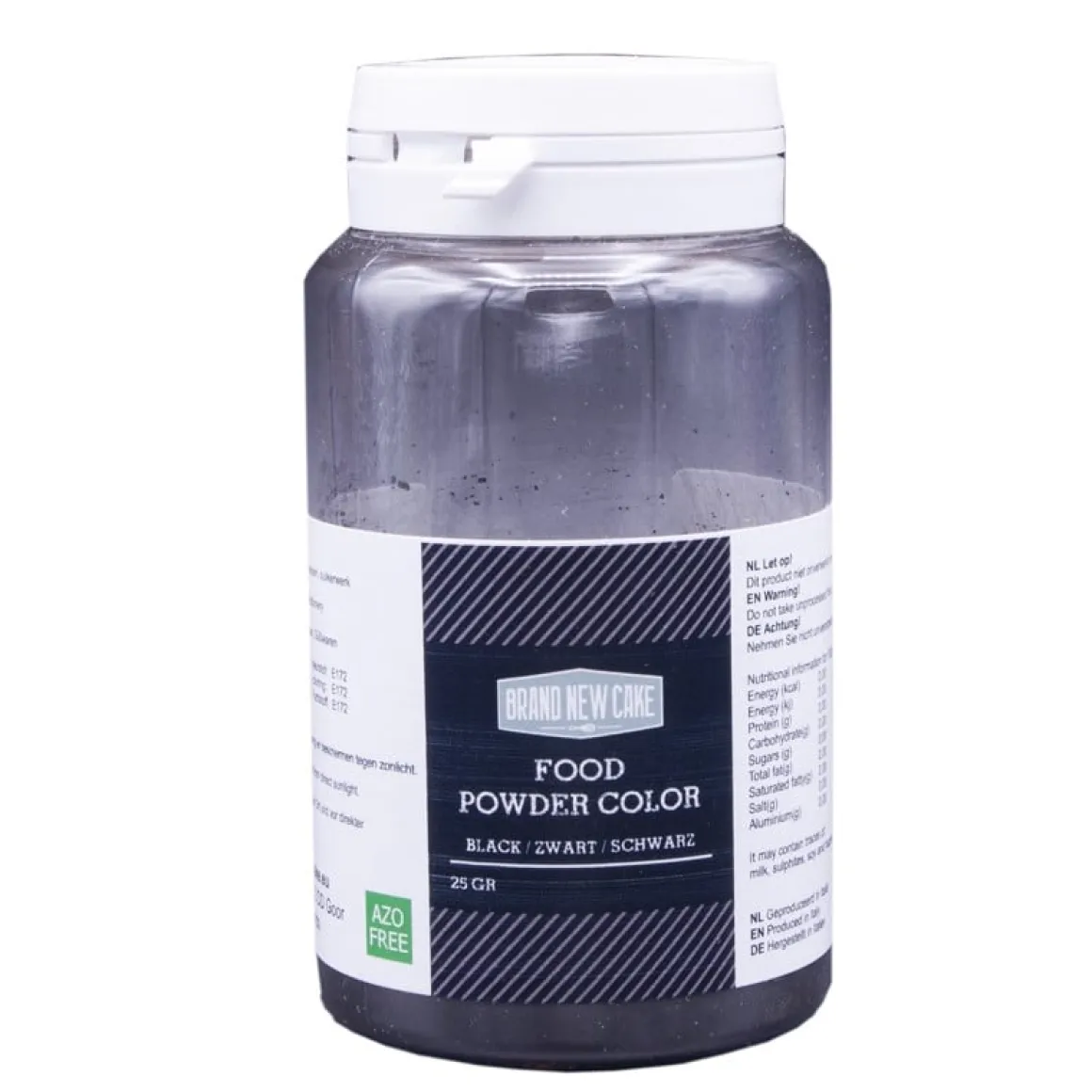 BrandNewCake Kleurpoeder Zwart 25g (vette massa)